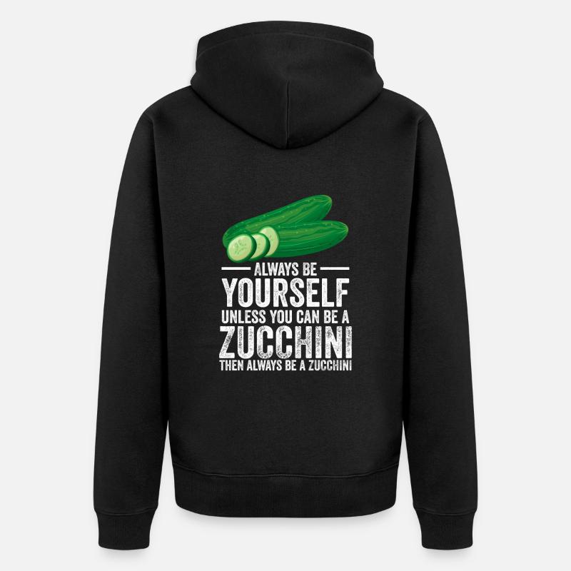 Courgette - Veste à capuche bio Premium Unisexe - noir