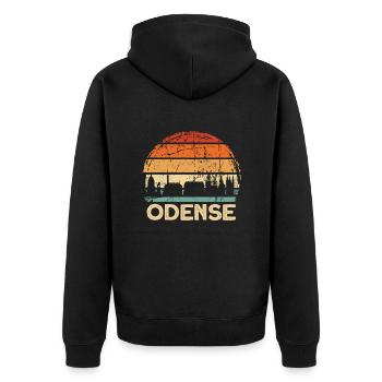Odense - Veste à capuche bio Premium Unisexe - noir - Dos - Nico (187cm)