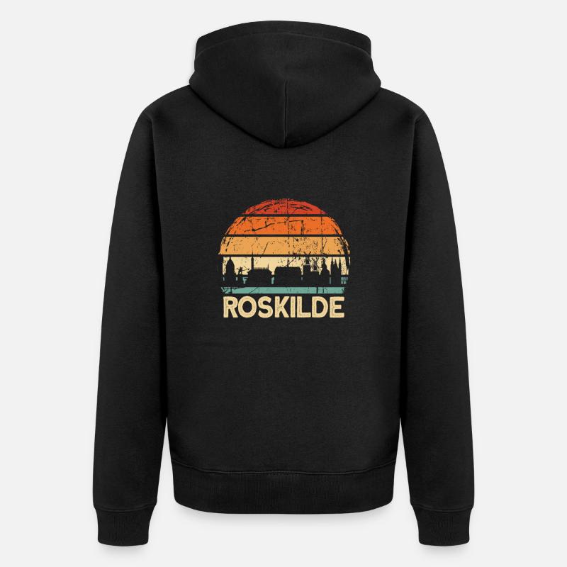 Roskilde - Veste à capuche bio Premium Unisexe - noir