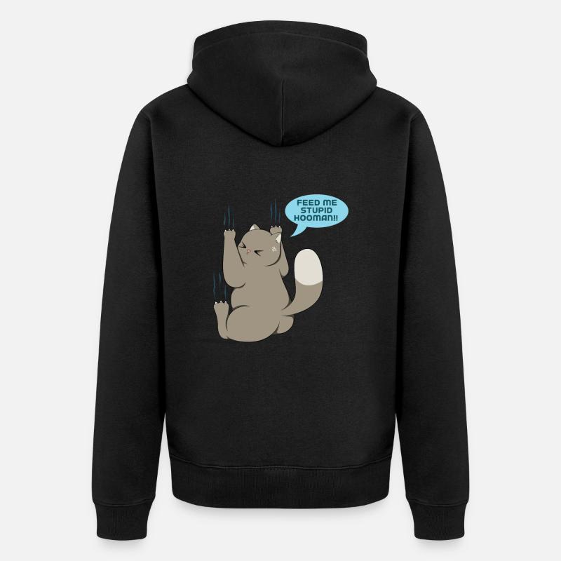 Chat - Veste à capuche bio Premium Unisexe - noir