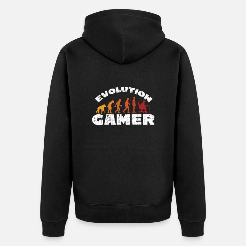 Evolution Gamer - Veste à capuche bio Premium Unisexe - noir