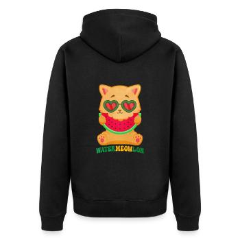 Pastèque - Veste à capuche bio Premium Unisexe - noir - Dos - Nico (187cm)