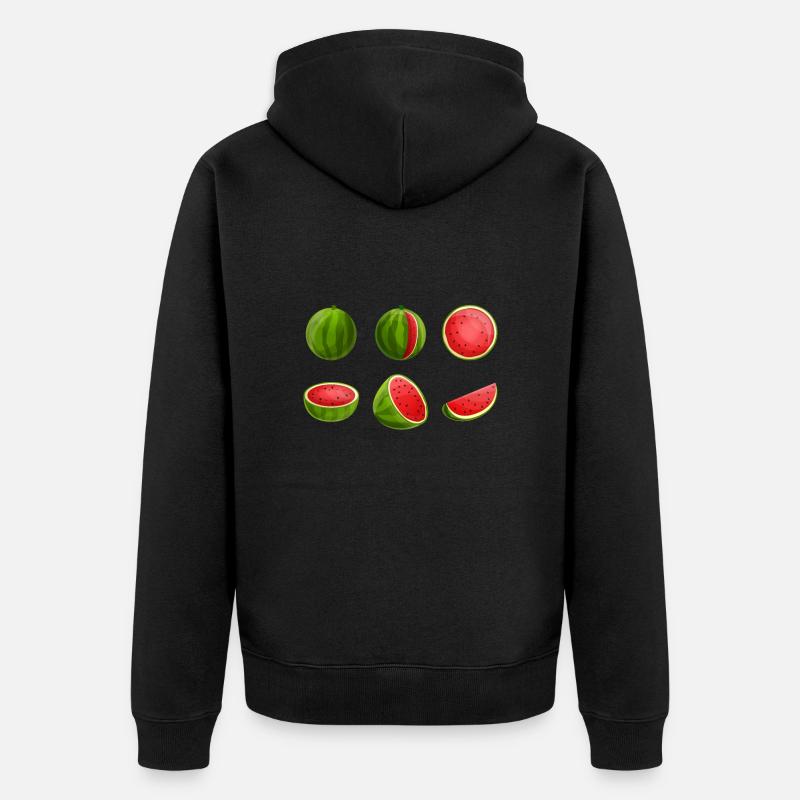 Pastèque - Veste à capuche bio Premium Unisexe - noir