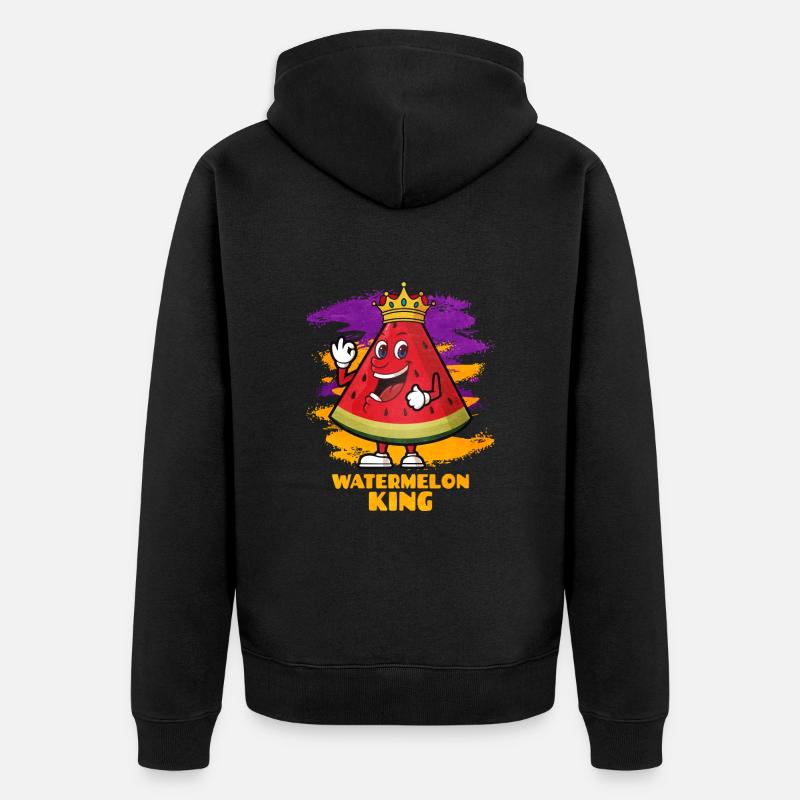 Pastèque - Veste à capuche bio Premium Unisexe - noir