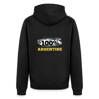 Argentine - Veste à capuche bio Premium Unisexe - noir - Dos - Nico (187cm)