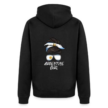 Argentine - Veste à capuche bio Premium Unisexe - noir - Dos - Nico (187cm)