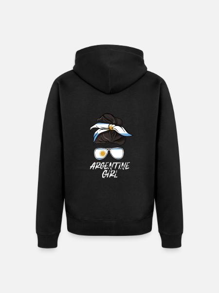 Argentina - Unisex Premium Organic Zip Hoodie - black