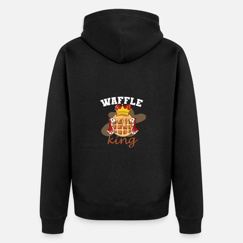 Gaufre - Veste à capuche bio Premium Unisexe - noir