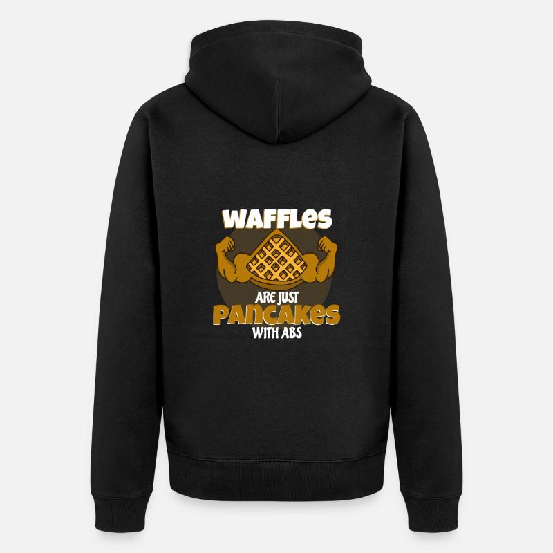 Gaufre - Veste à capuche bio Premium Unisexe - noir