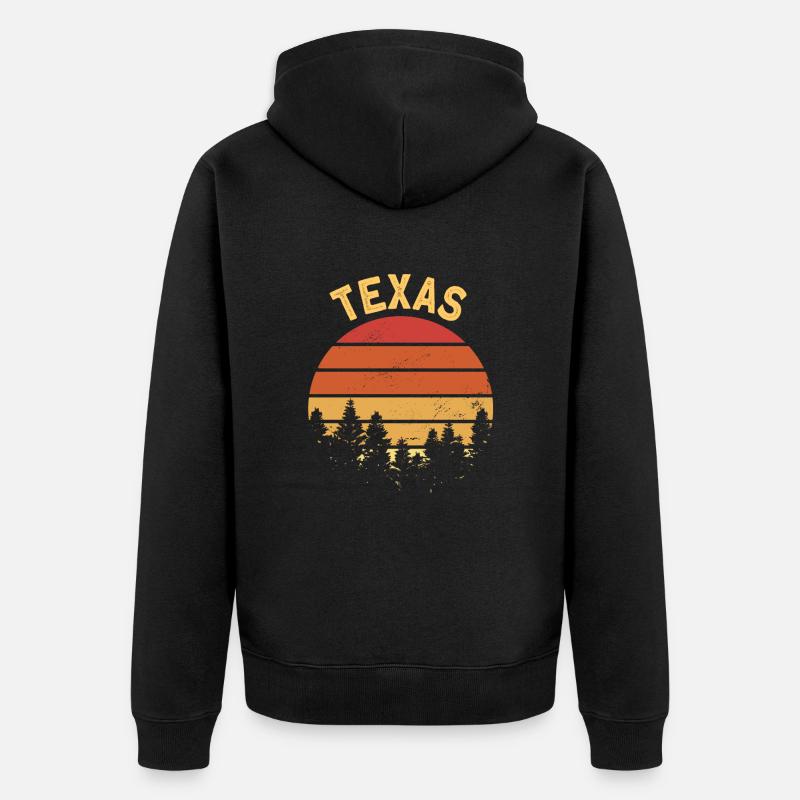 Texas - Veste à capuche bio Premium Unisexe - noir