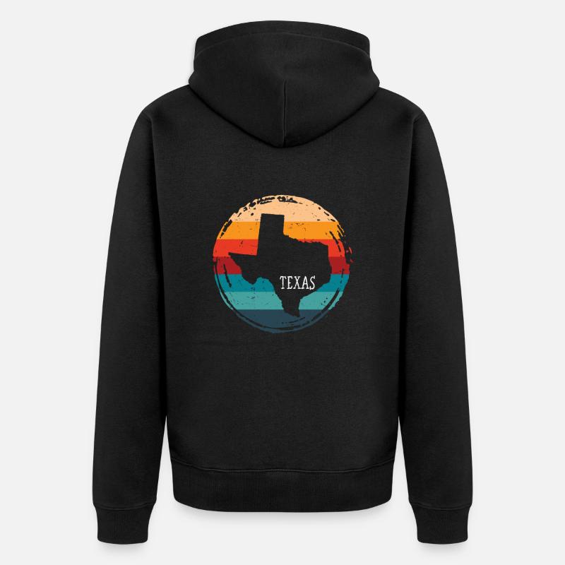 Texas - Veste à capuche bio Premium Unisexe - noir