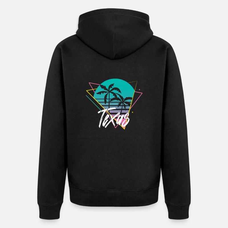 Texas - Veste à capuche bio Premium Unisexe - noir