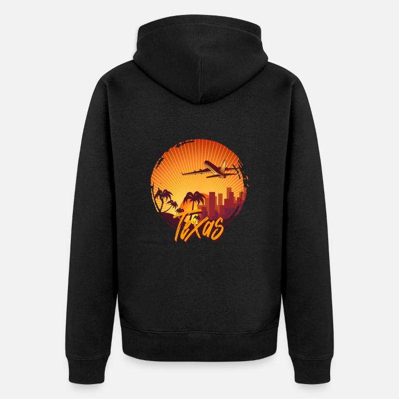 Texas - Veste à capuche bio Premium Unisexe - noir