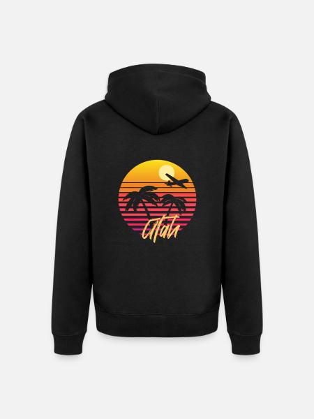 Utah - Unisex Premium Organic Zip Hoodie - black