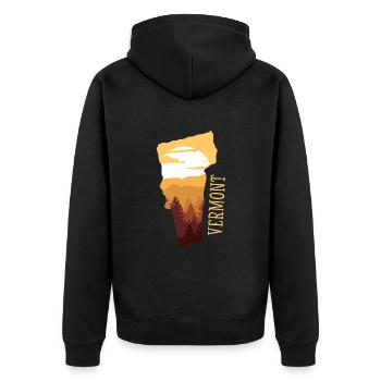 Vermont - Veste à capuche bio Premium Unisexe - noir - Dos - Nico (187cm)