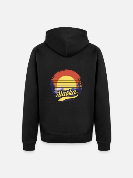Alaska - Veste à capuche bio Premium Unisexe - noir