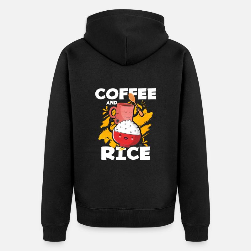 Riz - Veste à capuche bio Premium Unisexe - noir