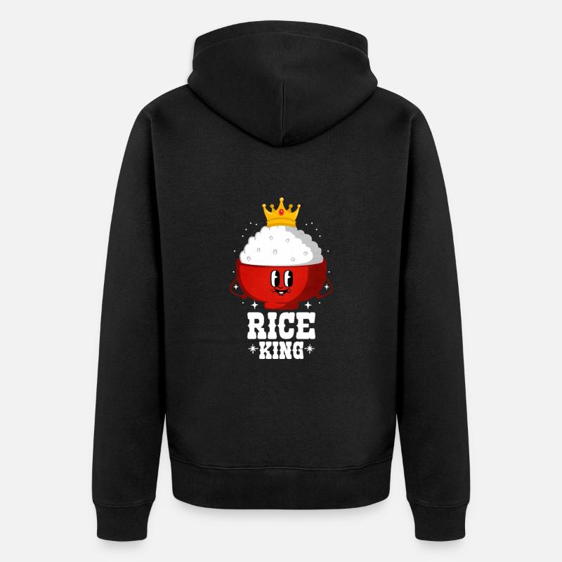 Riz - Veste à capuche bio Premium Unisexe - noir