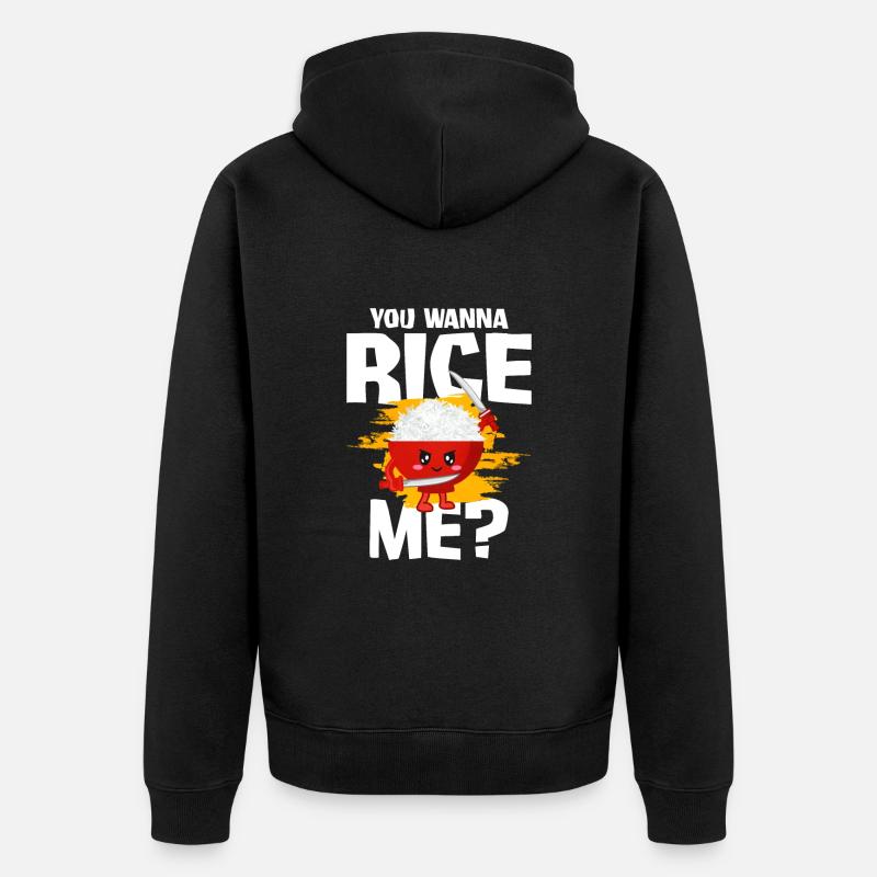 Riz - Veste à capuche bio Premium Unisexe - noir