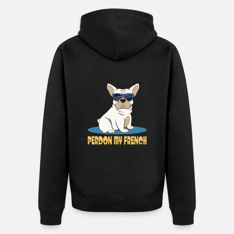 Perdon Mon Français - Veste à capuche bio Premium Unisexe - noir
