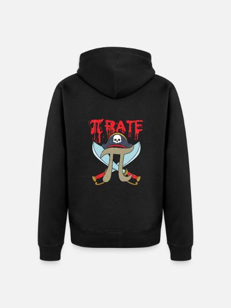 Pi Pirate Math - Veste à capuche bio Premium Unisexe - noir