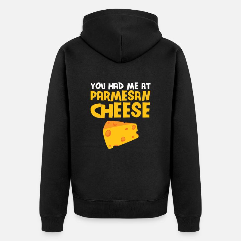 Parmesan - Veste à capuche bio Premium Unisexe - noir