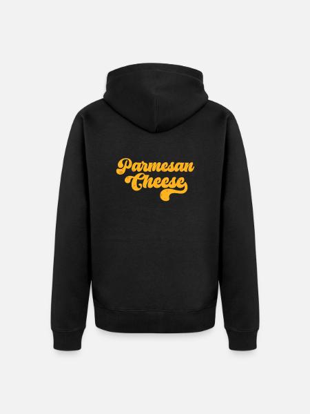 Parmesan - Unisex Premium Organic Zip Hoodie - black