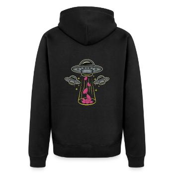 Ignames - Veste à capuche bio Premium Unisexe - noir - Dos - Nico (187cm)
