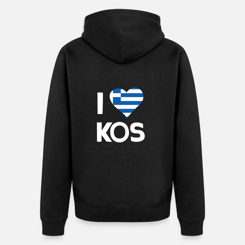 Kos - Veste à capuche bio Premium Unisexe - noir