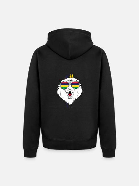 Mauritius - Unisex Premium Organic Zip Hoodie - black
