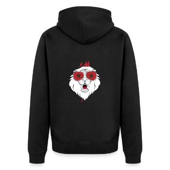 Maroc - Veste à capuche bio Premium Unisexe - noir - Dos - Nico (187cm)
