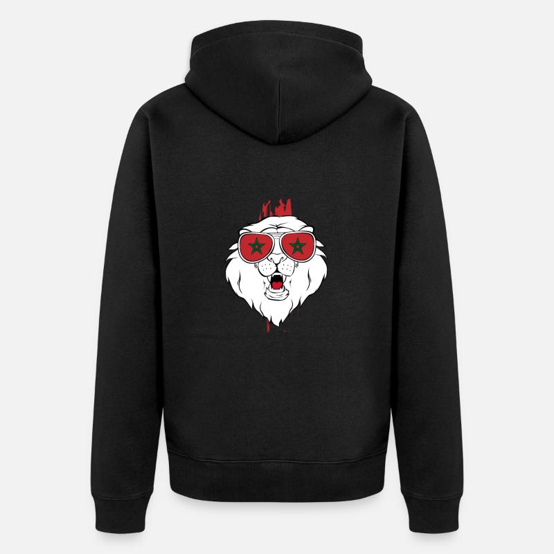Maroc - Veste à capuche bio Premium Unisexe - noir