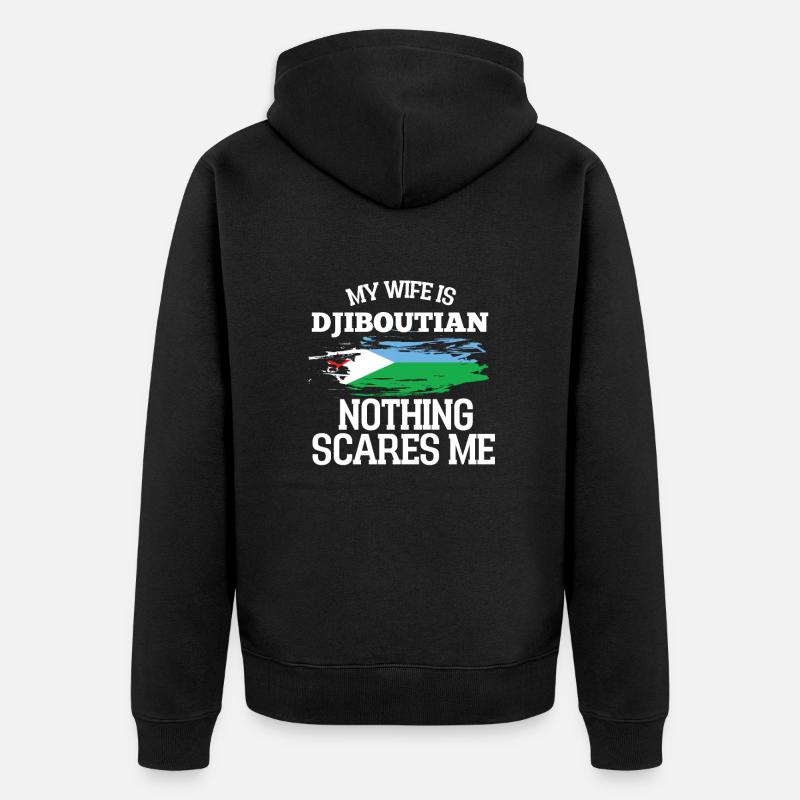 Djibouti Épouse - Veste à capuche bio Premium Unisexe - noir