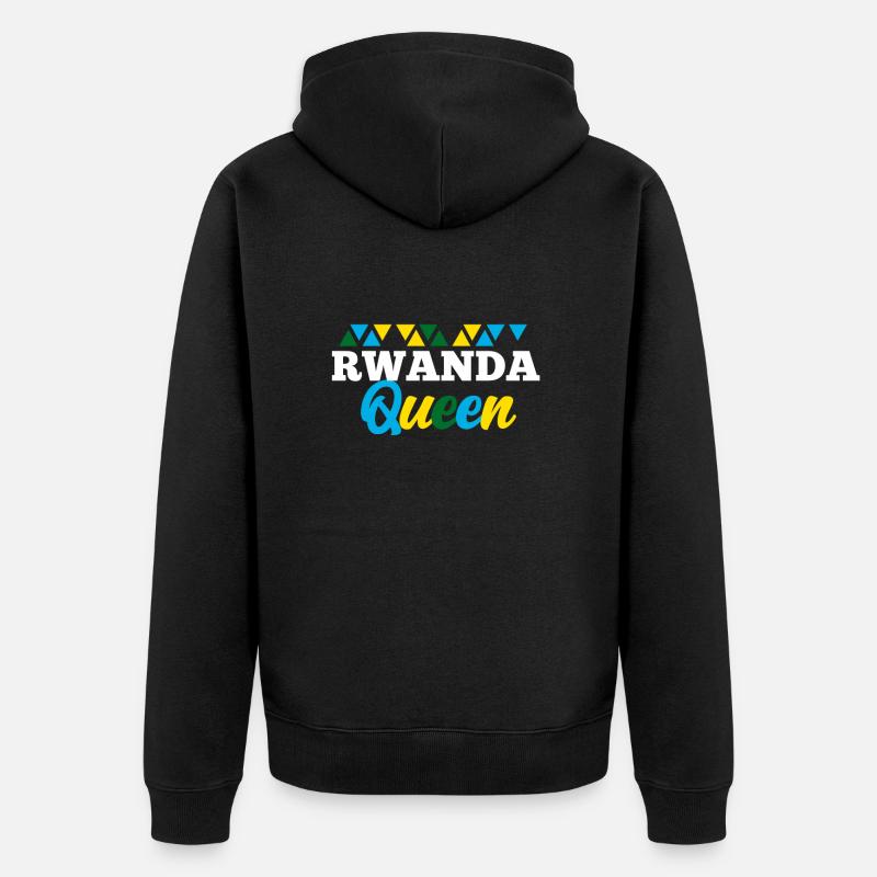 Rwanda - Veste à capuche bio Premium Unisexe - noir