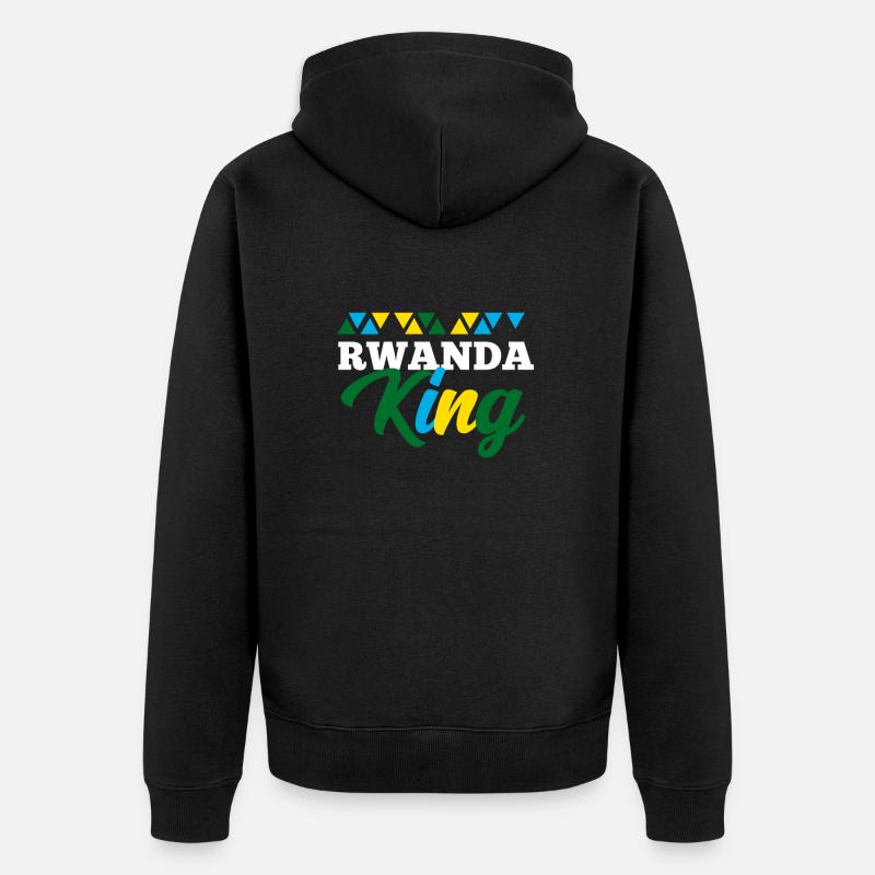 Rwanda - Veste à capuche bio Premium Unisexe - noir