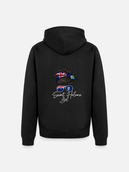 Sainte-Hélène - Veste à capuche bio Premium Unisexe - noir