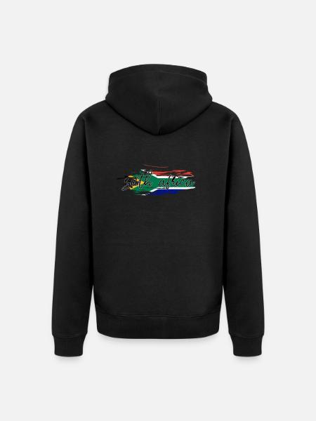 South Africa - Unisex Premium Organic Zip Hoodie - black