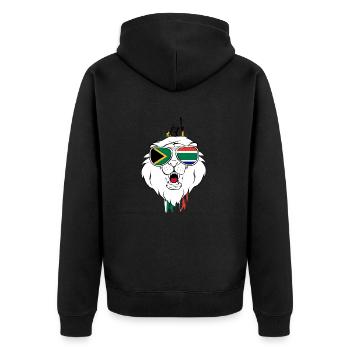 Afrique du Sud - Veste à capuche bio Premium Unisexe - noir - Dos - Nico (187cm)