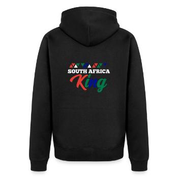 Afrique du Sud - Veste à capuche bio Premium Unisexe - noir - Dos - Nico (187cm)