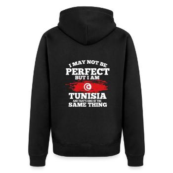 Tunisie - Veste à capuche bio Premium Unisexe - noir - Dos - Nico (187cm)