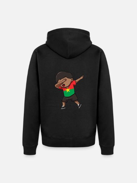 Burkina Faso - Unisex Premium Organic Zip Hoodie - black