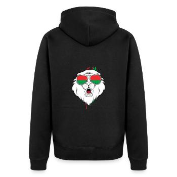 Burkina Faso - Veste à capuche bio Premium Unisexe - noir - Dos - Nico (187cm)