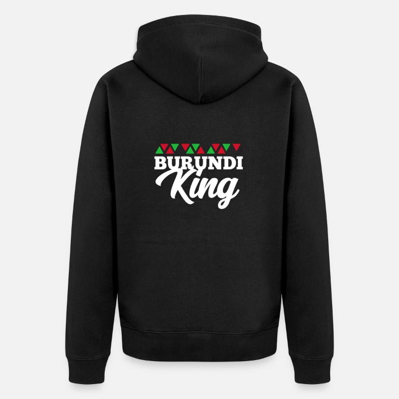 Burundi - Veste à capuche bio Premium Unisexe - noir