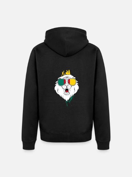 Cameroun - Veste à capuche bio Premium Unisexe - noir