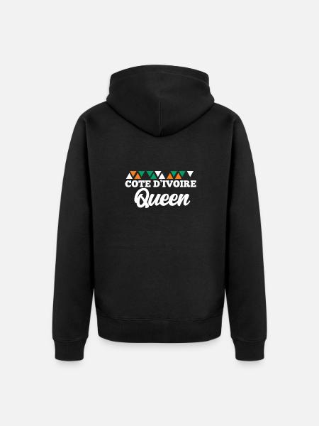 Côte d’Ivoire - Veste à capuche bio Premium Unisexe - noir