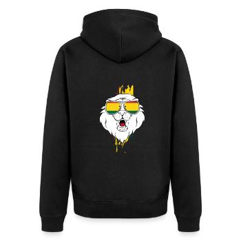 Ghana - Veste à capuche bio Premium Unisexe - noir - Dos - Nico (187cm)