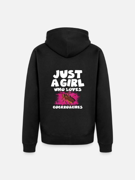 Cockroach - Unisex Premium Organic Zip Hoodie - black