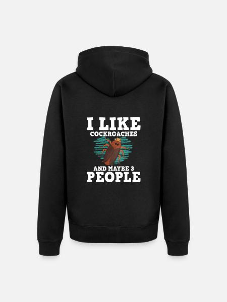 Cockroach - Unisex Premium Organic Zip Hoodie - black