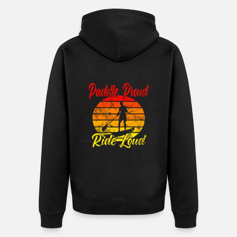 Paddle Proud Ride Loud - Veste à capuche bio Premium Unisexe - noir