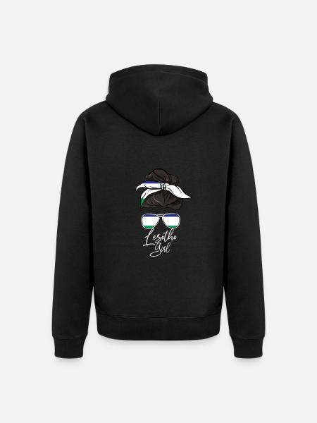 Lesotho - Unisex Premium Organic Zip Hoodie - black